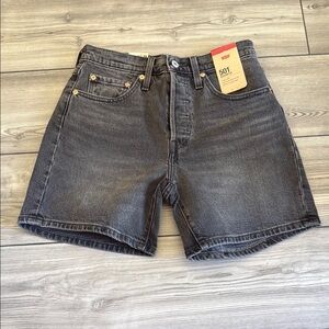Levi's 501 Charcoal Denim Shorts